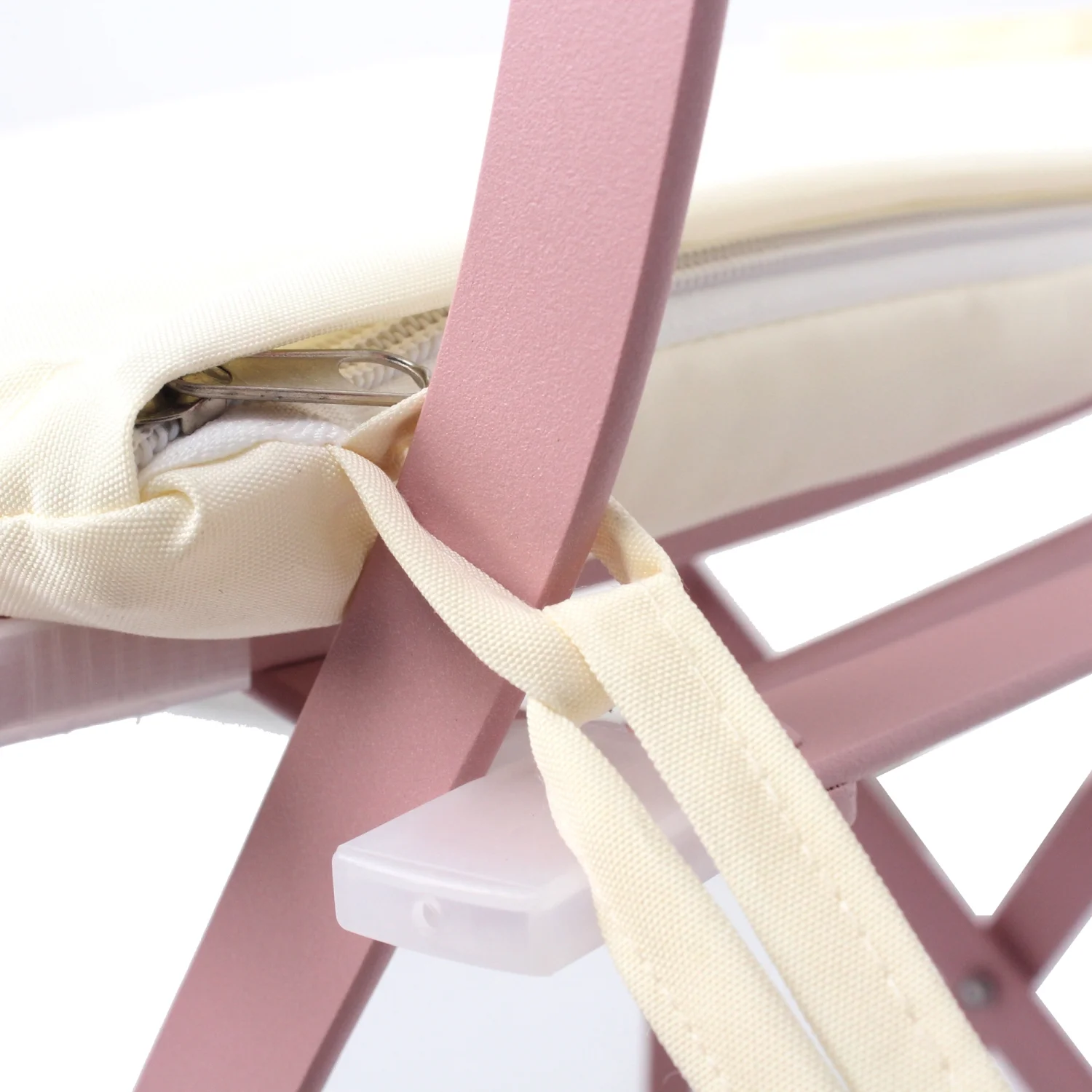 ZWNLKQG 3 Pieces Patio Bistro Balcony Metail Chair  Set-Pink