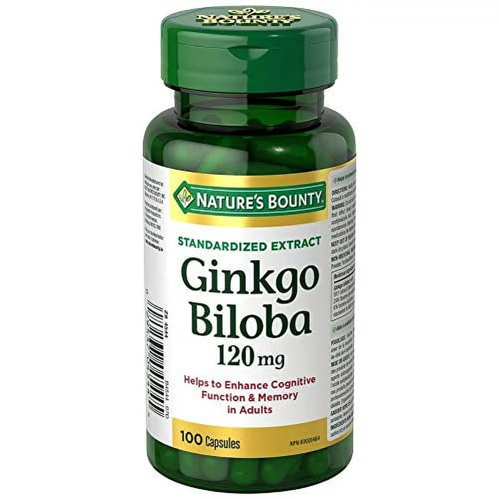 Nature's Bounty Ginkgo Biloba 120 mg 100 Each