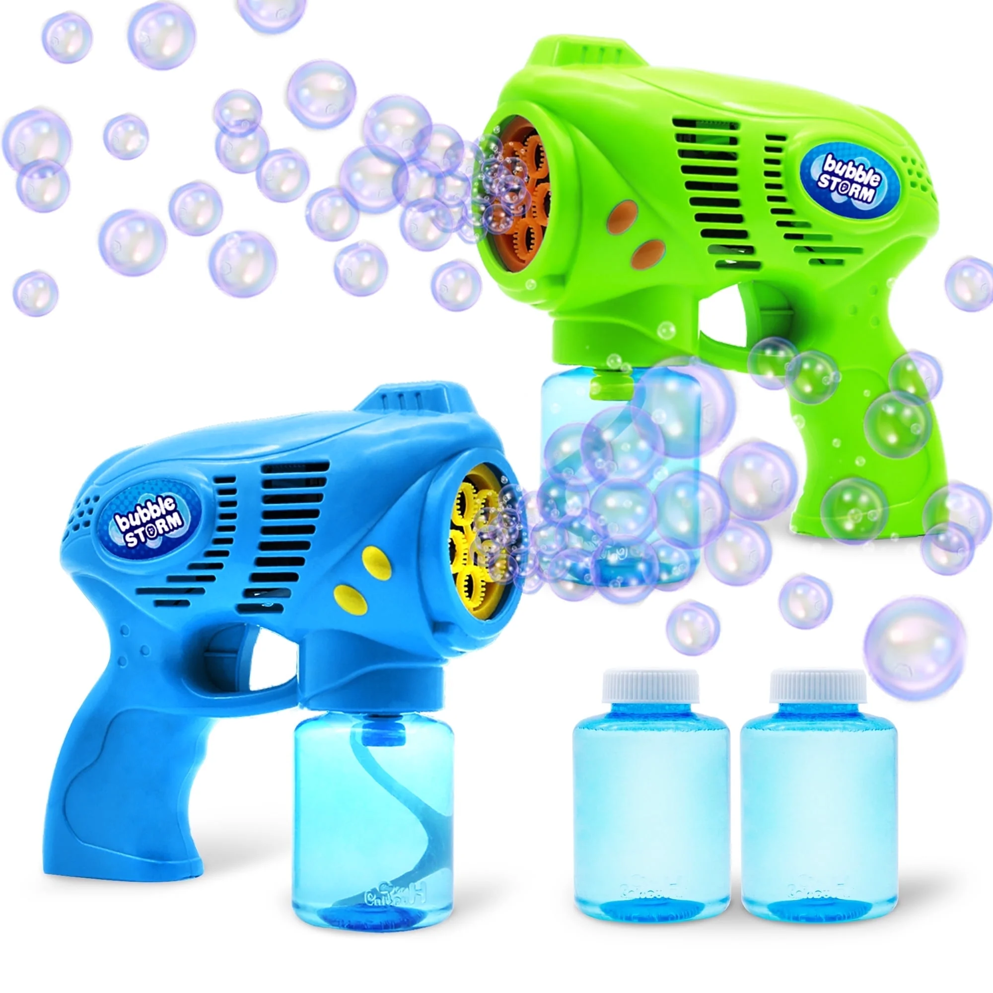 Syncfun Bubble Gun Machine,with 10 Oz Bubble Refill Solution, Automatic 5000+ Bubbles Per Min,Bubble Maker Blower for Kids Toddler,Outdoors, Party Favor, Bubble Toys