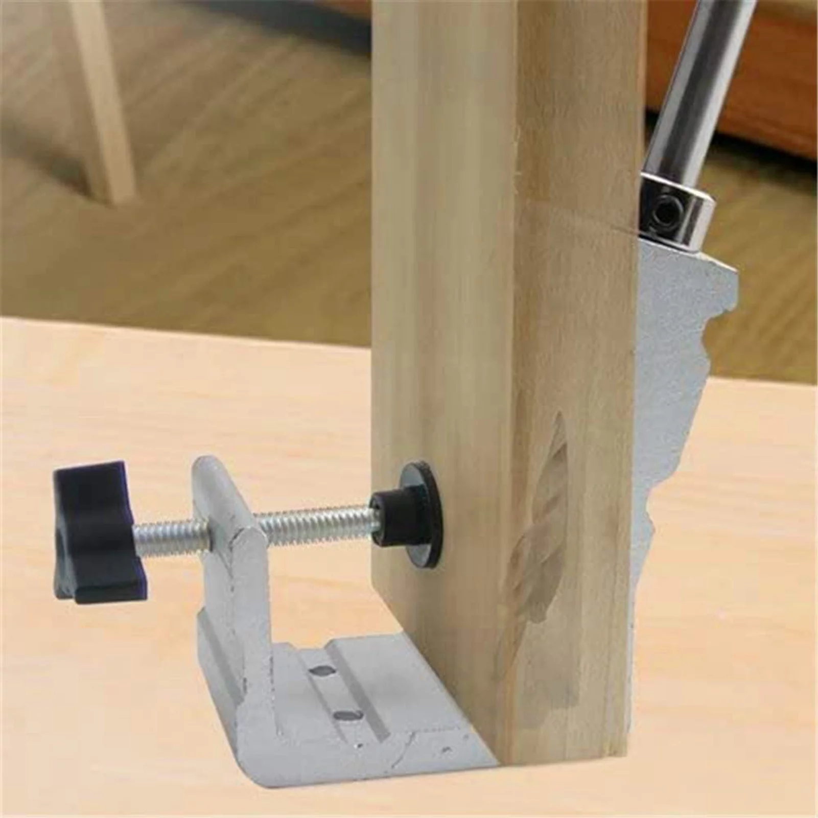 Andoer Professional Pocket Hole Jig, 47Pcs Woodworking Punch Locator Tool Kit, Heavy Duty Aluminum Construction