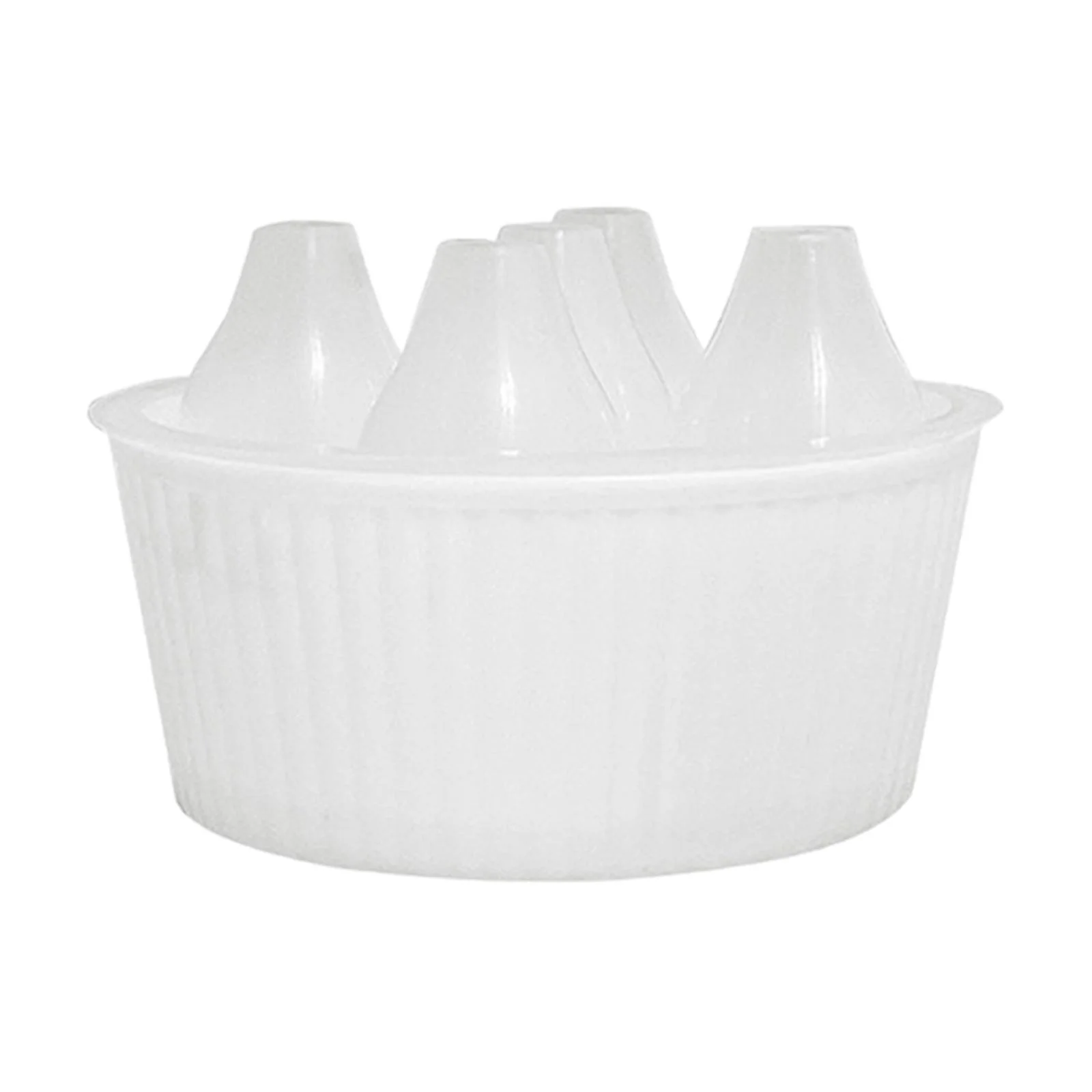 SunniMix Flower Pot Planters Organizer Water Level Indicator Plant Containers,Hydroponics Flower Pot for 14cm Bulb Kitchen Indoor White