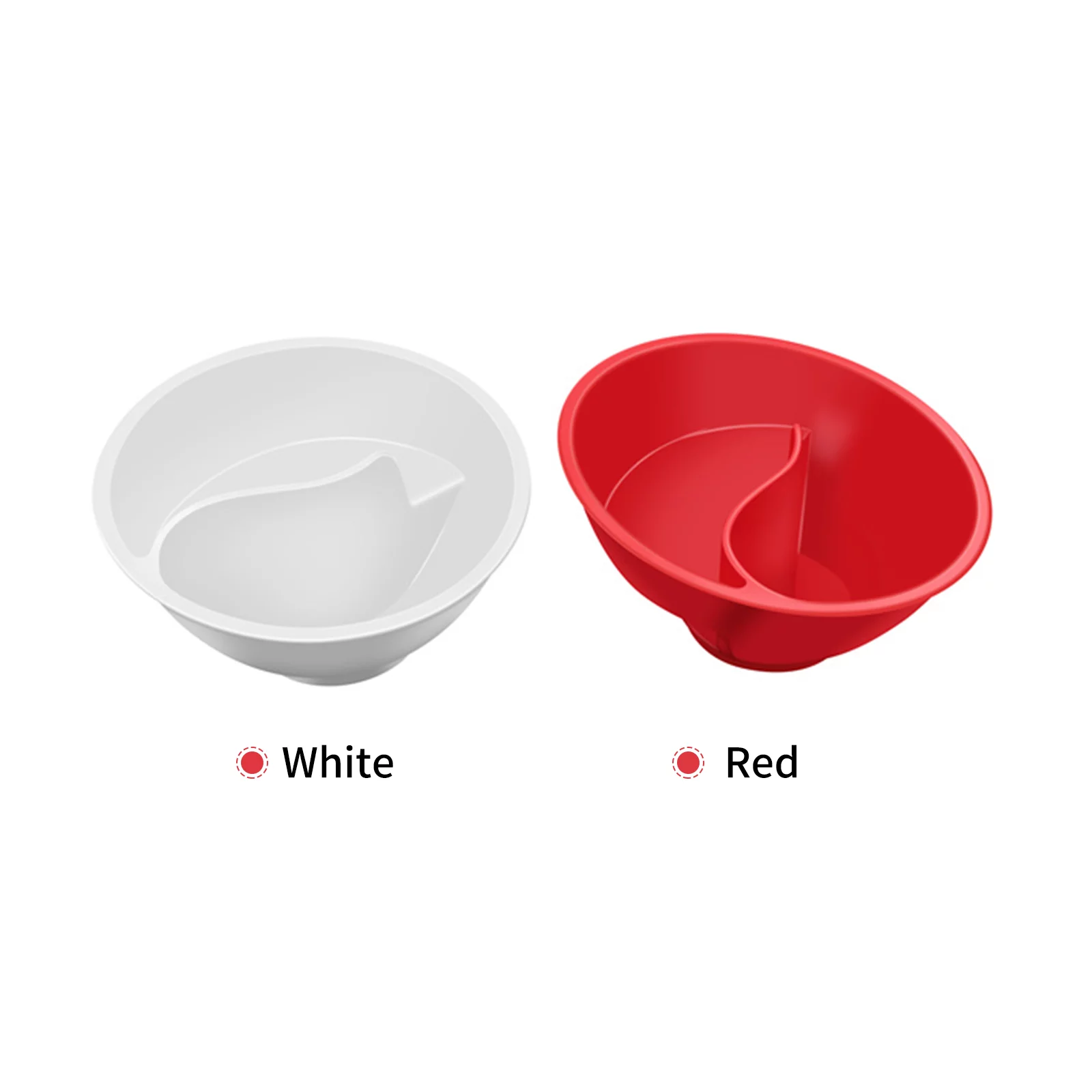 Never Soggy Cereal Bowl Keeps Cereal Fresh & Crunchy Stackable Divided Bowl with Spiral Slide Design Built-in Grip, White
