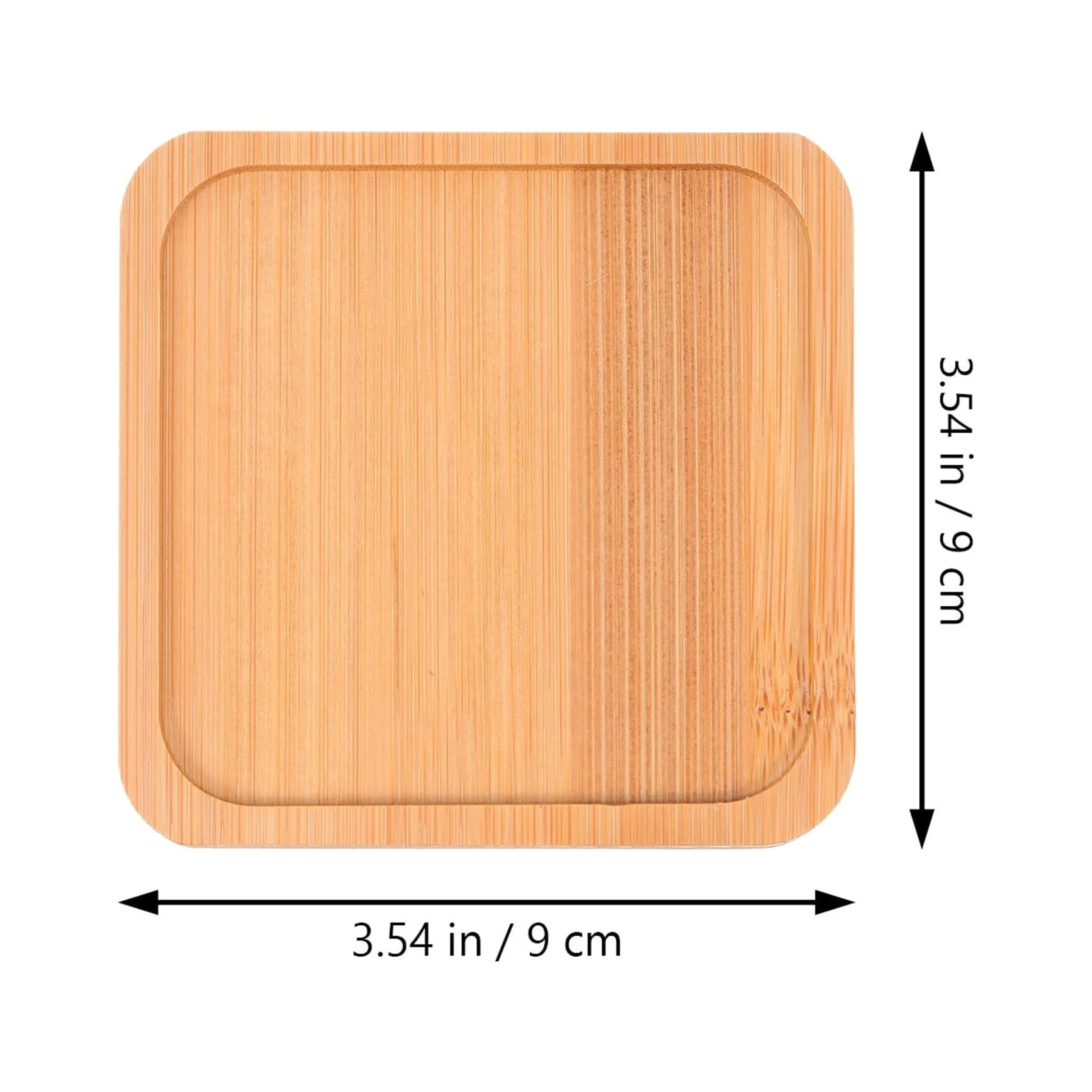 Gongxipen 6pcs Creative Plant Pot Trays Delicate Flower Pot Trays Beautiful Bamboo Trays