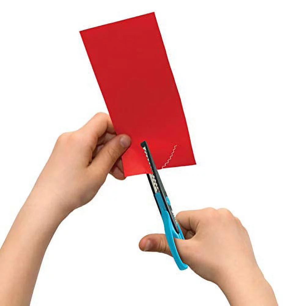 18 Piece Decorative Edge Craft Scissors, by Better Office Products, 18 Colors and Edge Designs, 6 Inch Length, 2.5 Inch Blades, Assorted 18 Count Edger Scissors