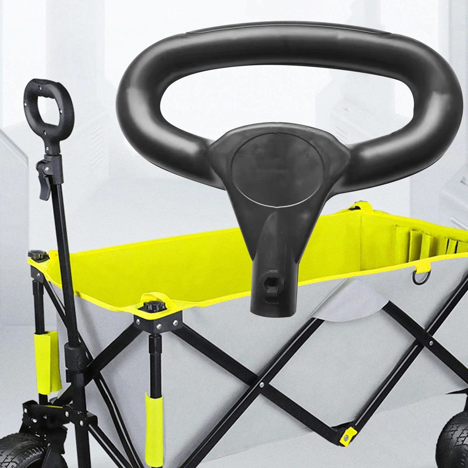 oshhnii Cart Push Handle Folding Cart Push Handle Replacement Lightweight Trolley Handle