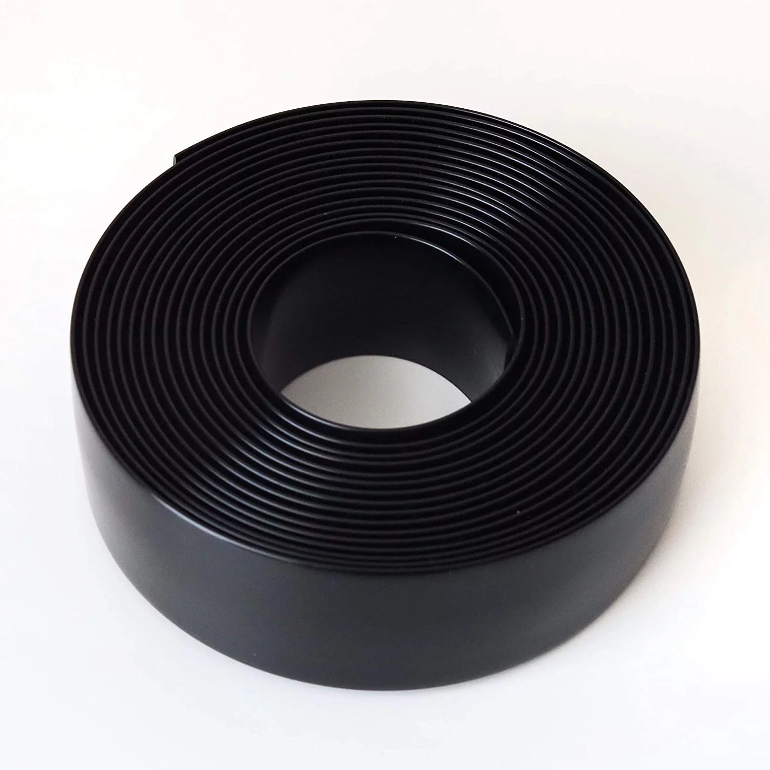 TLKJ Black 1.5" Wide 20' Length Chair Vinyl Strap Strapping for Patio Lawn Garden Outdoor Furniture Matte Finish Color