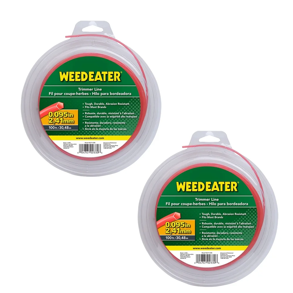 Weed Eater 2 Pack of Genuine OEM Replacement Trimmer Line # 588938001-2PK