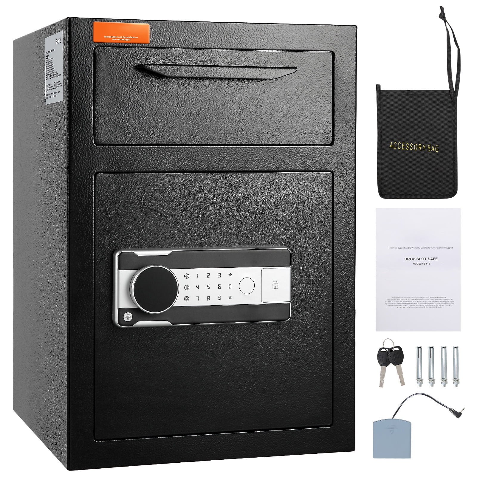 SKYSHALO 2.5 C with Drop Slot Passwords and Keys Depository Safe Deposit Safe
