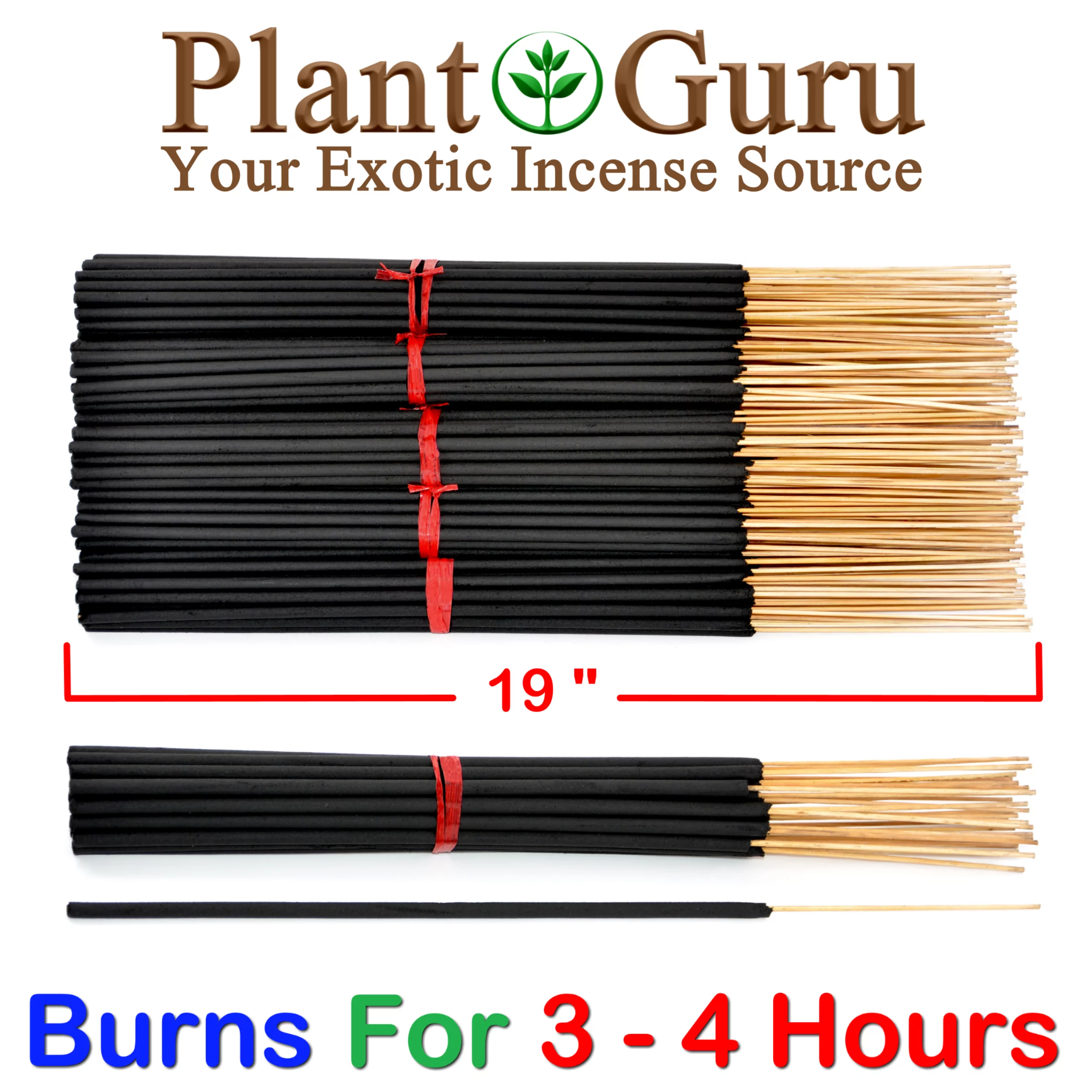 Pine Exotic Incense Sticks Jumbo 19 Inch Long - Bulk 1 Bundle 27 to 30 Sticks - Natural 19