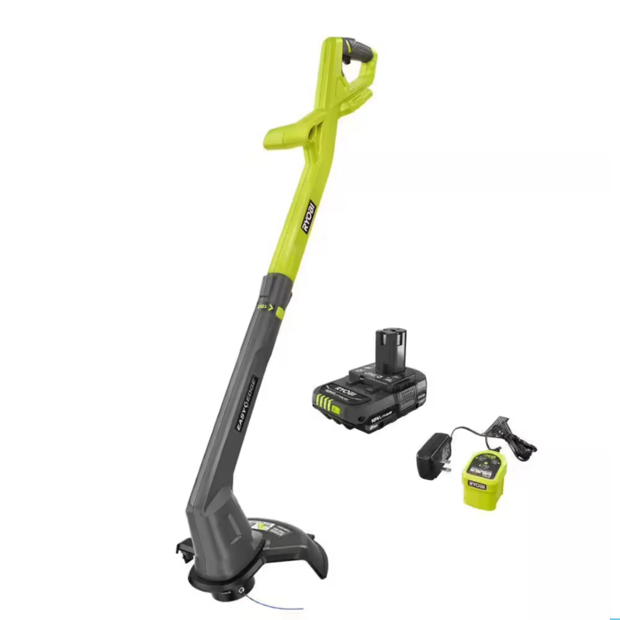 ONE+ 18V 10 in. Cordless Battery String Trimmer/Edger with 2.0 Ah Battery and Charger