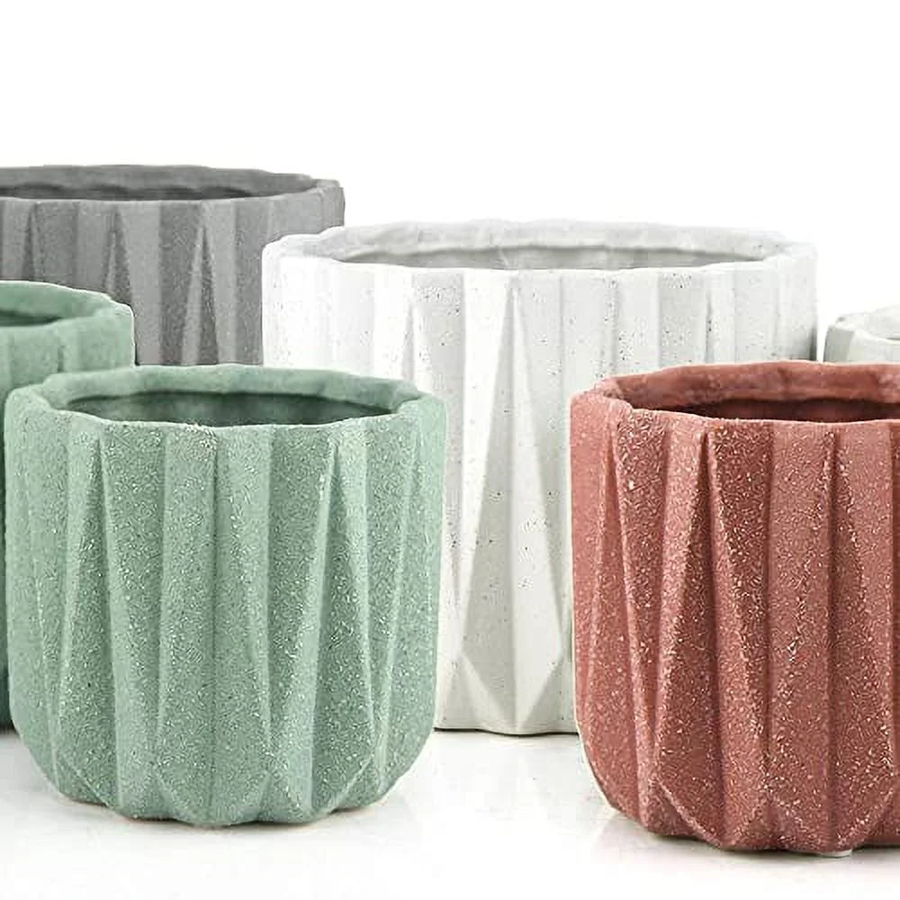 Geometric Ceramic Pot for Plant (5