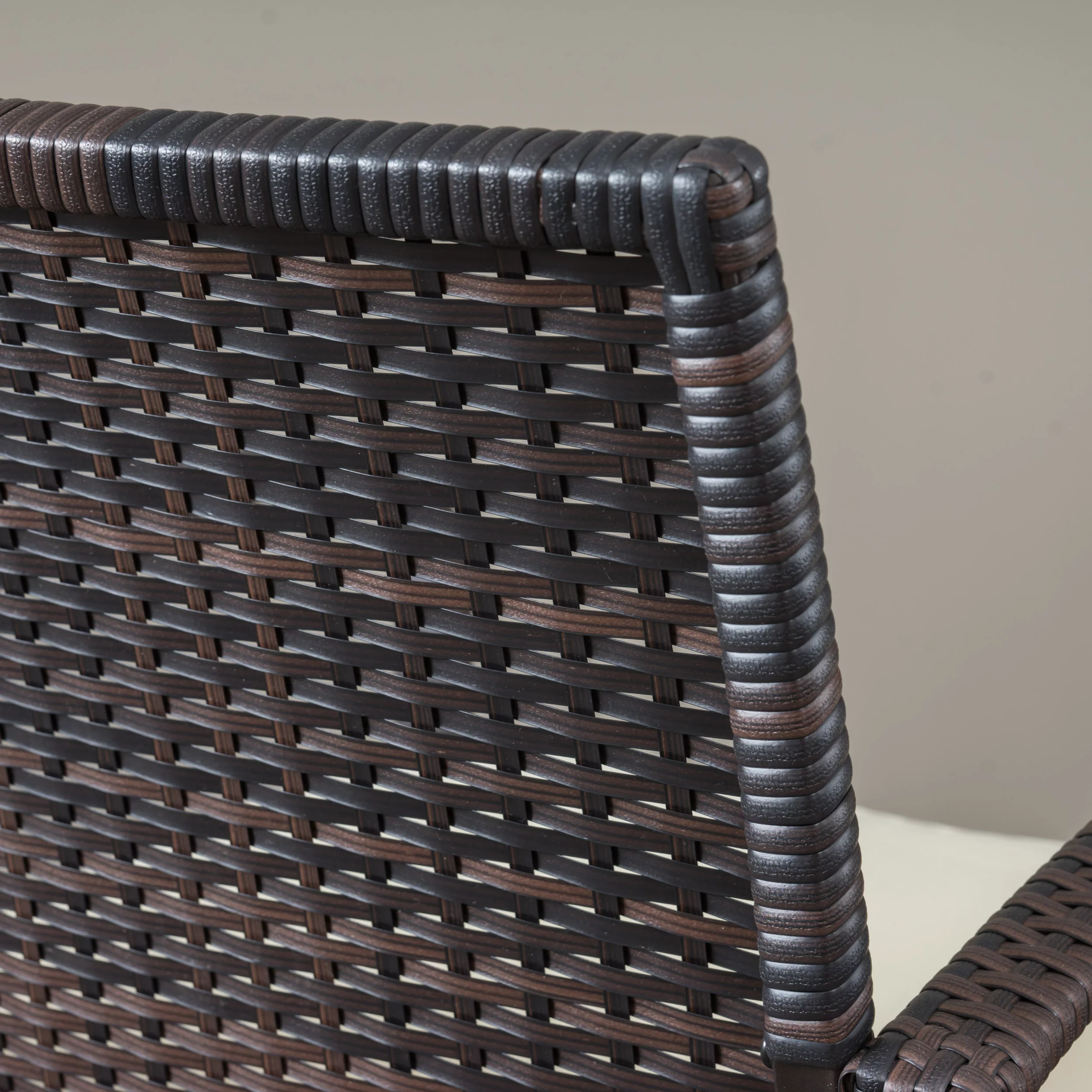 Mamaki 7 Piece Outdoor Oblong Wicker Dining Set, Multibrown