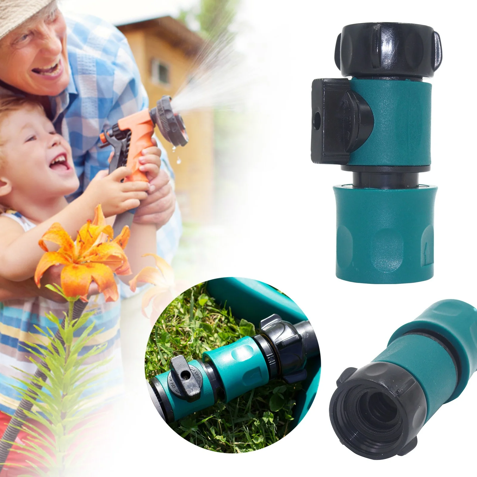 Internal Threaded Quick Connector Water Pipe Connection Control Tool Yard Sprinkler System Battery Powe Sprinkler Controller Sprinkler Bell Cover Sprinkler Kids Water Play Tall Sprinkler Head