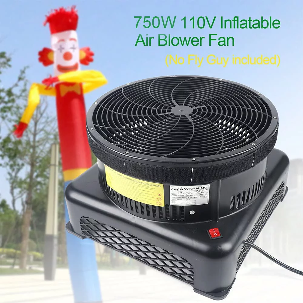 ANQIDI 17.7Inch 750W Inflatable Fly Guy Air Blower Outdoor Advertising Waving Doll Blower for Sky Dancers 110V