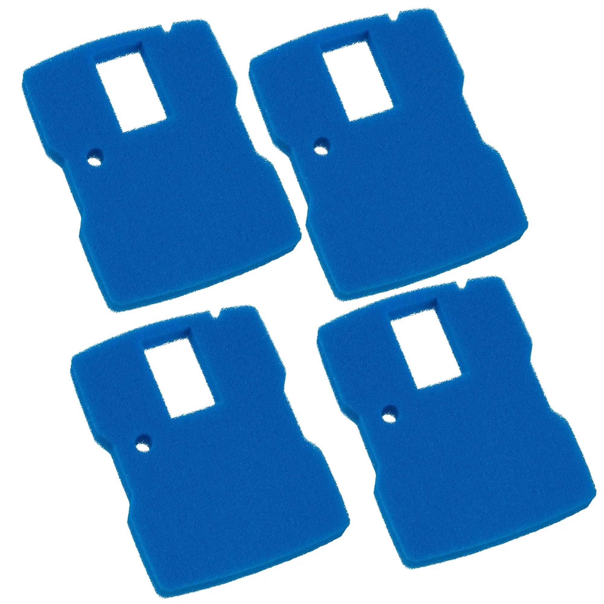 Qzbhct 4 Pack Blue Sponge Filter Replacement for All in One Pond Pump Filter CUF-5000 CUF-6000 660GPH Filter Pad