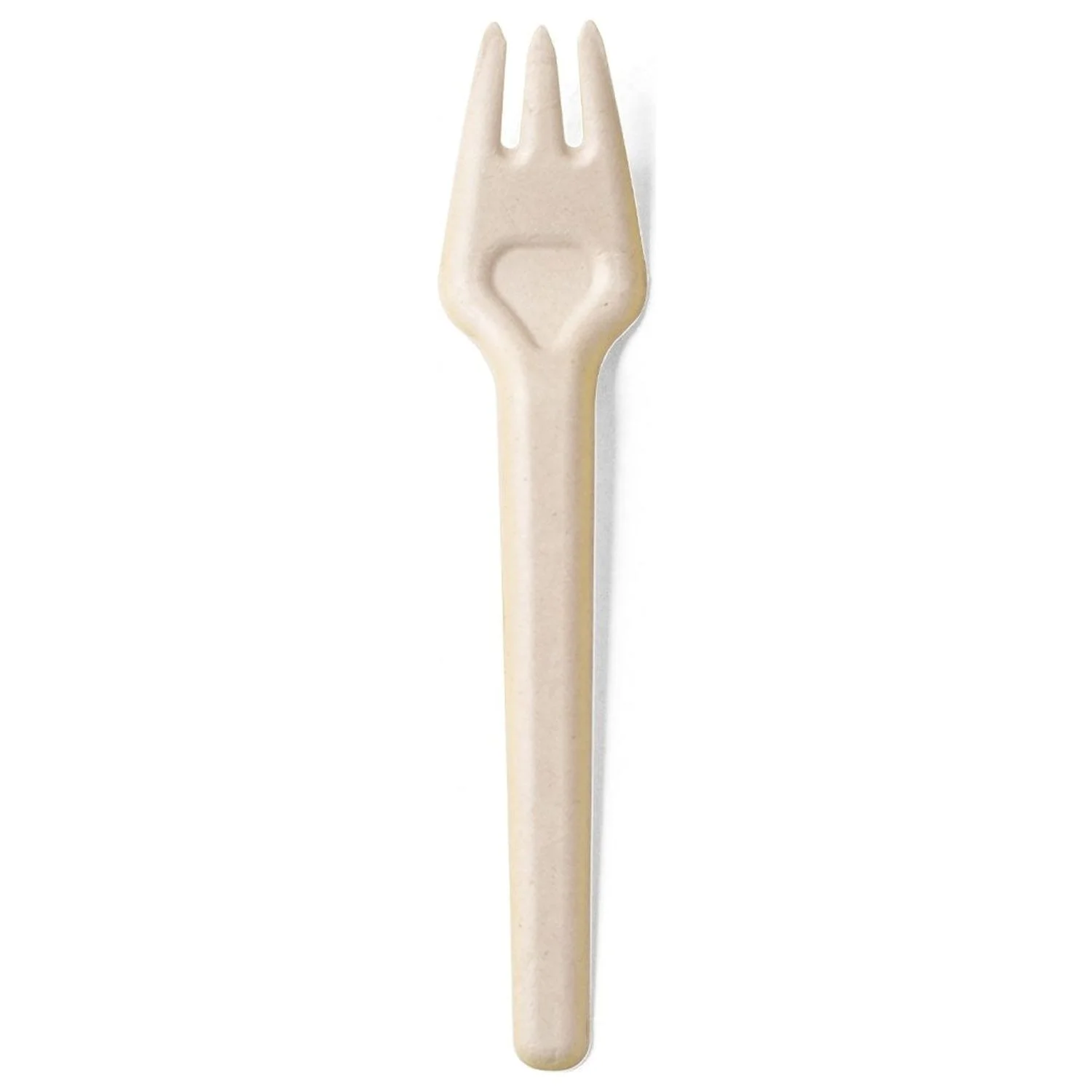 6.5 inch Renewable Fiber (Paper) Forks (200 or 600 Packs), PFAS, Bleach Free, BPI Certified, Compost