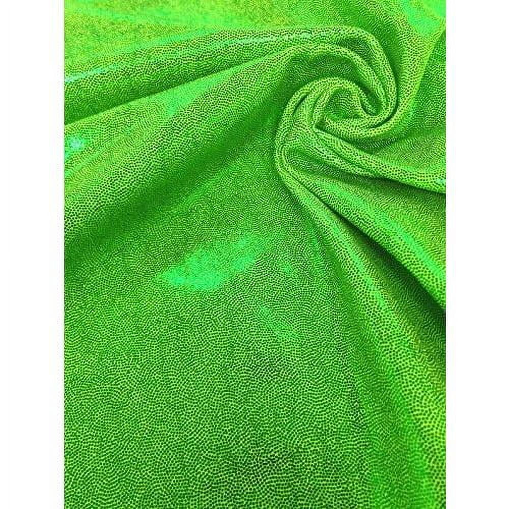 Shiny Finger 4-Way Stretch Heavy Nylon Spandex Fabric (Lime)