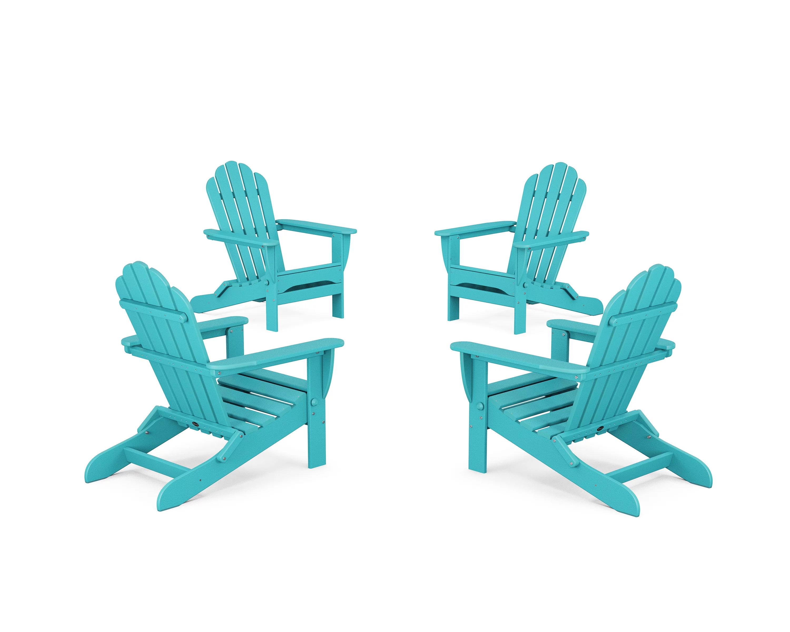 Trex® Outdoor Furniture™ 4-Piece Monterey Bay Folding Adirondack Chair Conversation Set in Aruba
