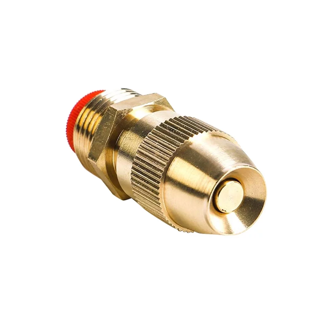 Fridja Garden Hose Nozzle Faucet Sprinkler Nozzle 1/2Inch External Thread Brass Nozzle