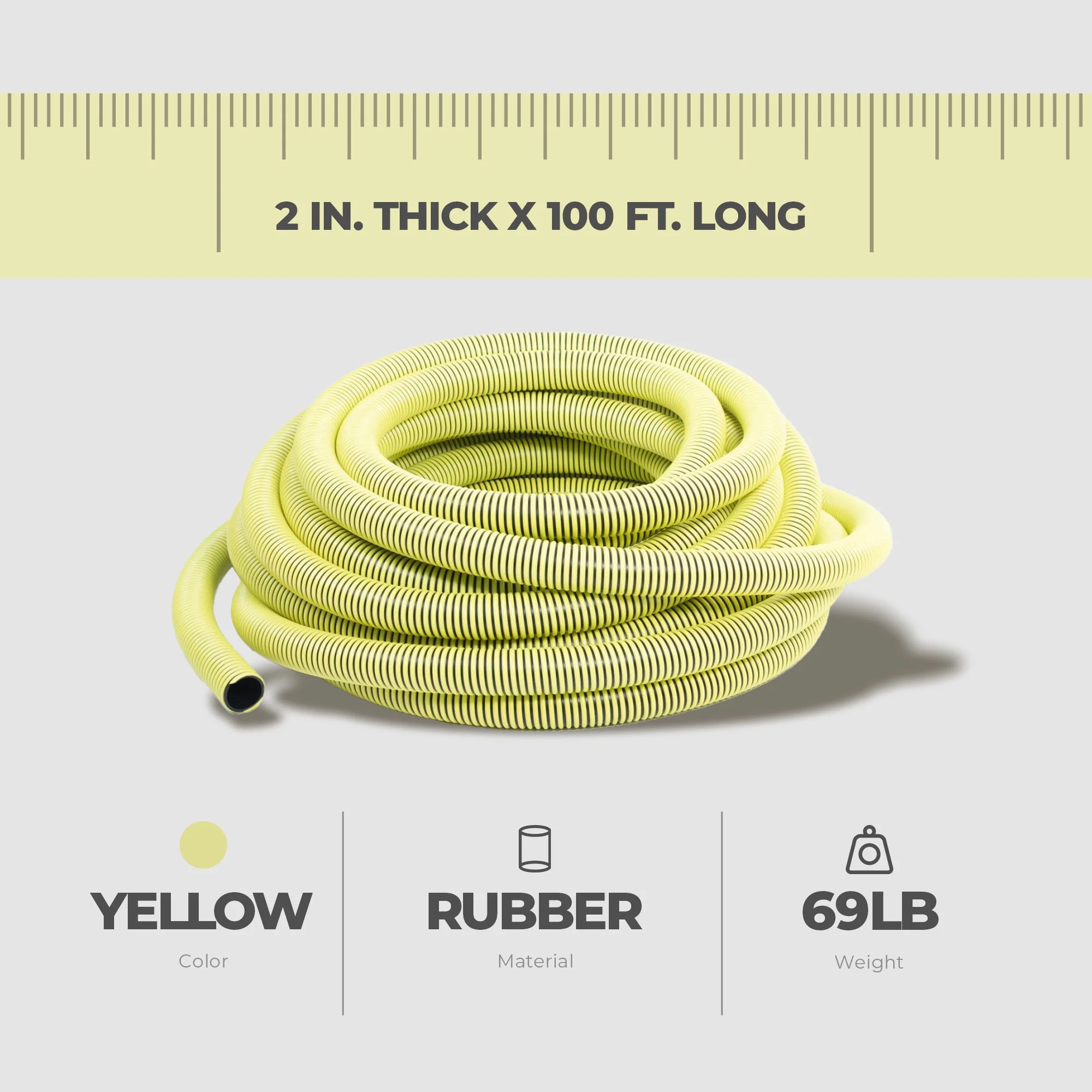 Ideal Box 210462 2 x 100 in. Solution Hose