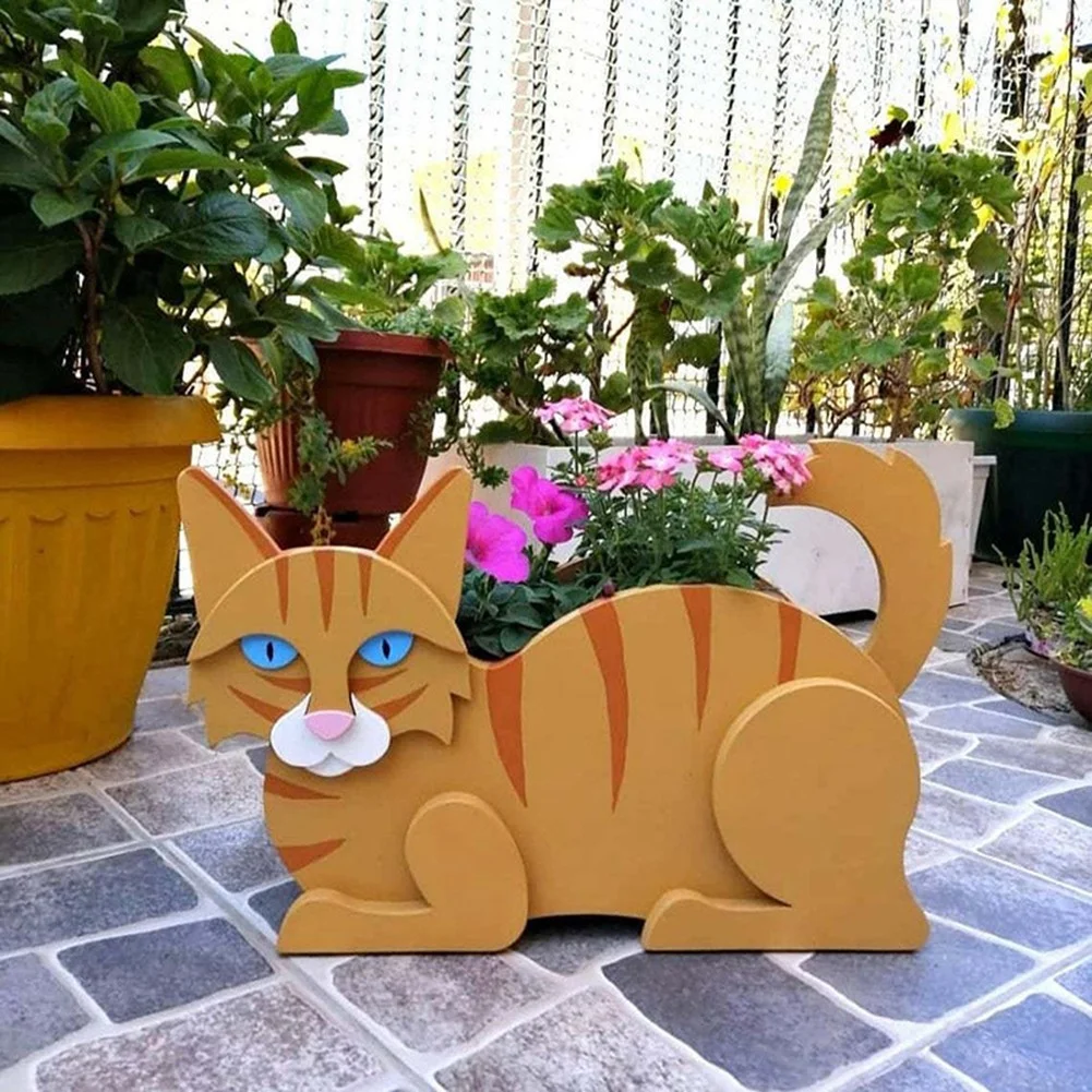 Siamese Cat Plant, Cute Decorative Flower Pot for Potted Plant, Unique Garden