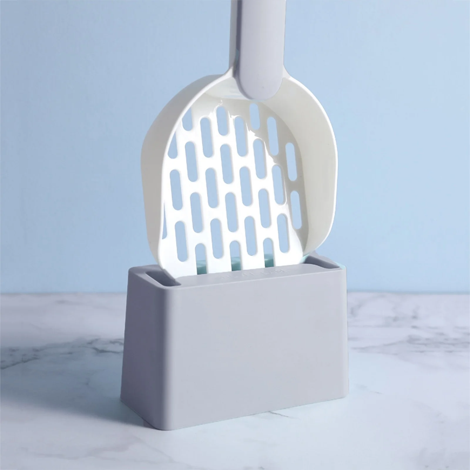 WalGRHFR Pet Supplies Visland Cat Litter Scoop With Lid Litter Shovel Reptile Habitat Sifting Scoop With Dustpan And Brush Set Pet Cleaning Supplies