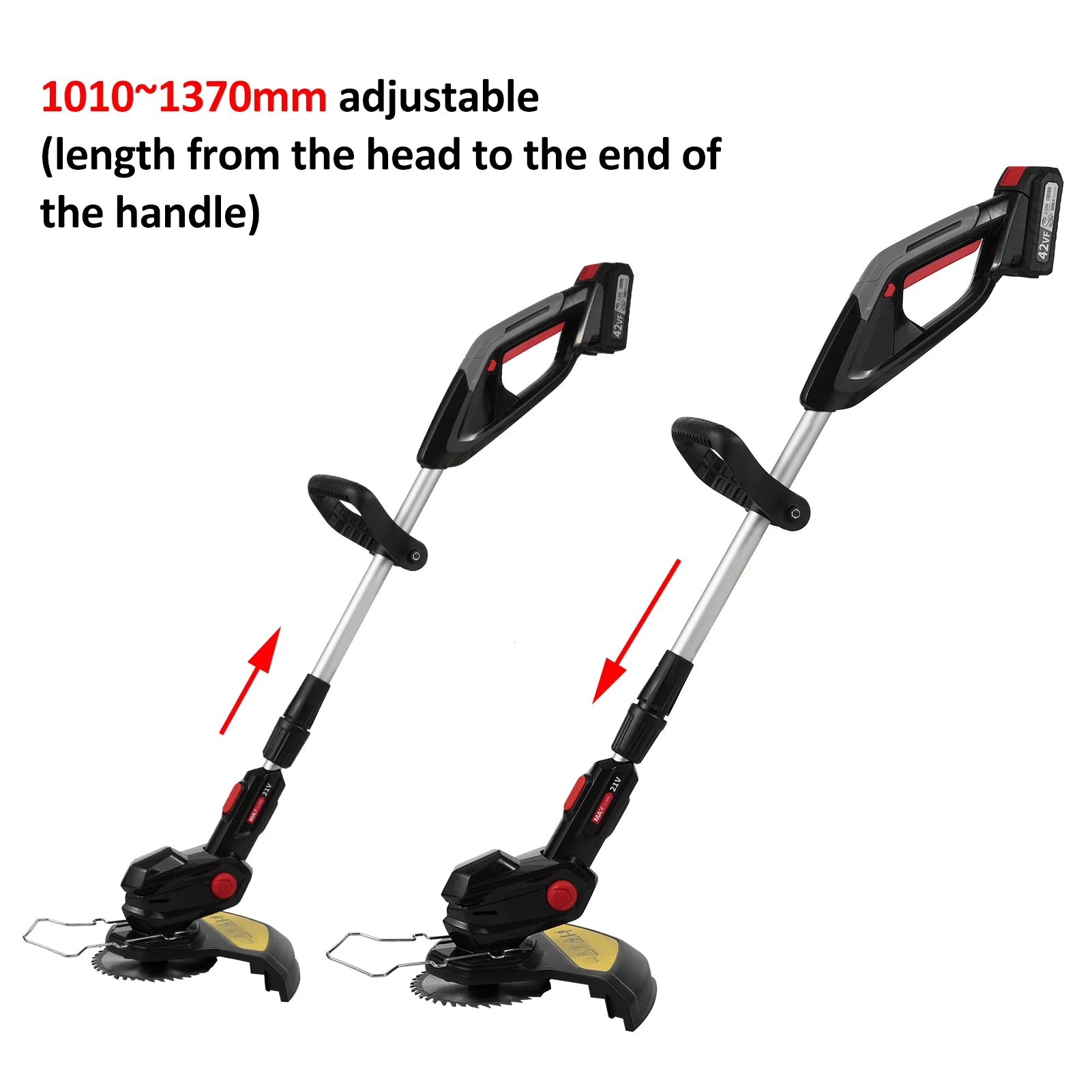 Blusea 21V String Trimmer Grass Trimmer/Edger/Mini-Mower with 2500mAh Battery