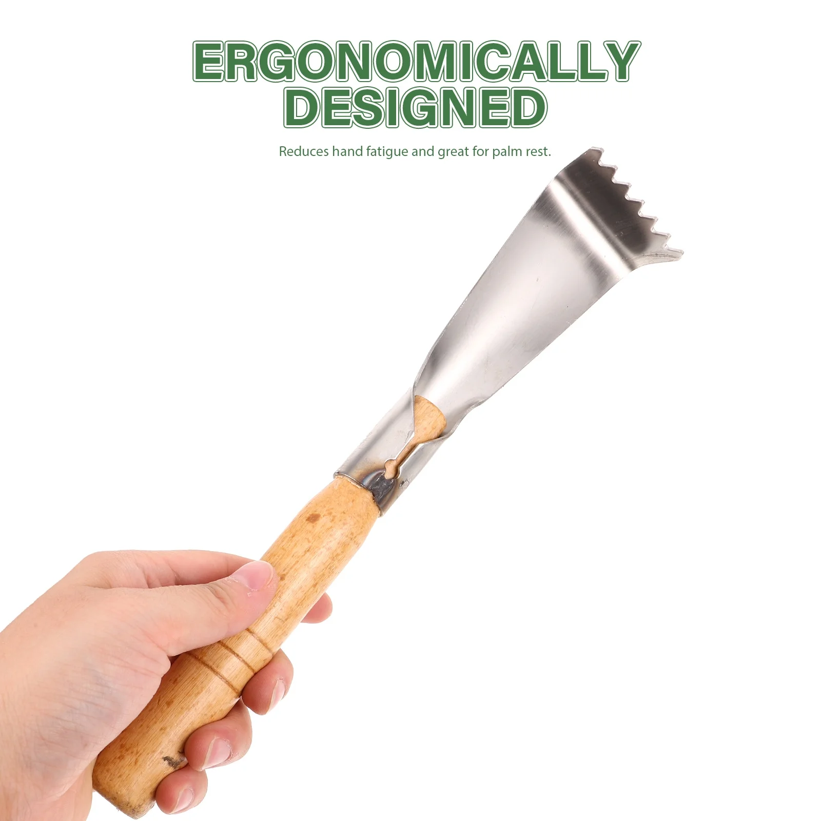 Scoop Shovel Garden Planting Tools Weeding Digging Vegetable Hand Rake Metal Stainless Steel Wood Wild Vegetables