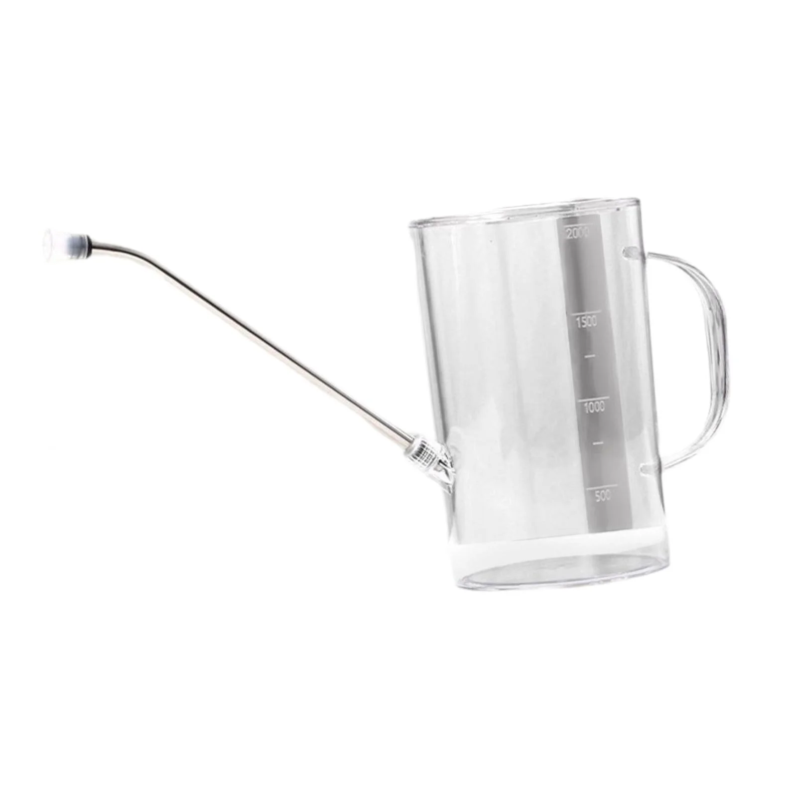 figatia Watering Can Indoor Long Spout Can with Scale 1L Watering Pot Long Spout Water Sprinkler for Plants Home Garden Indoor Bonsai white