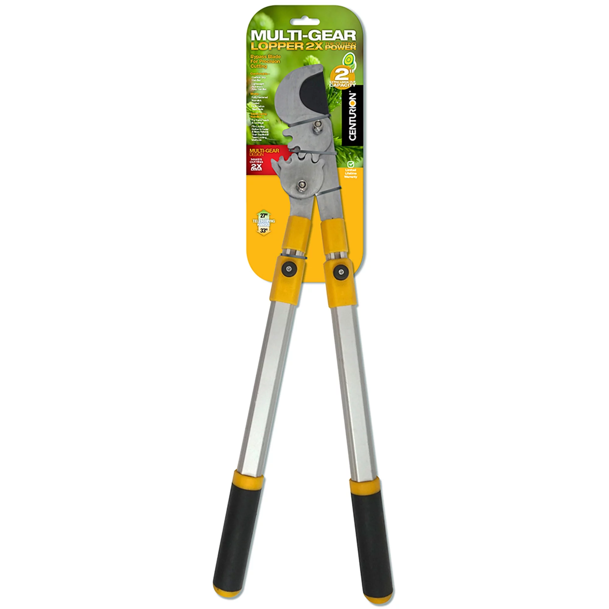 CENTURION 76 Multi Gear 2X Telescoping Aluminum Handle Bypass Lopper
