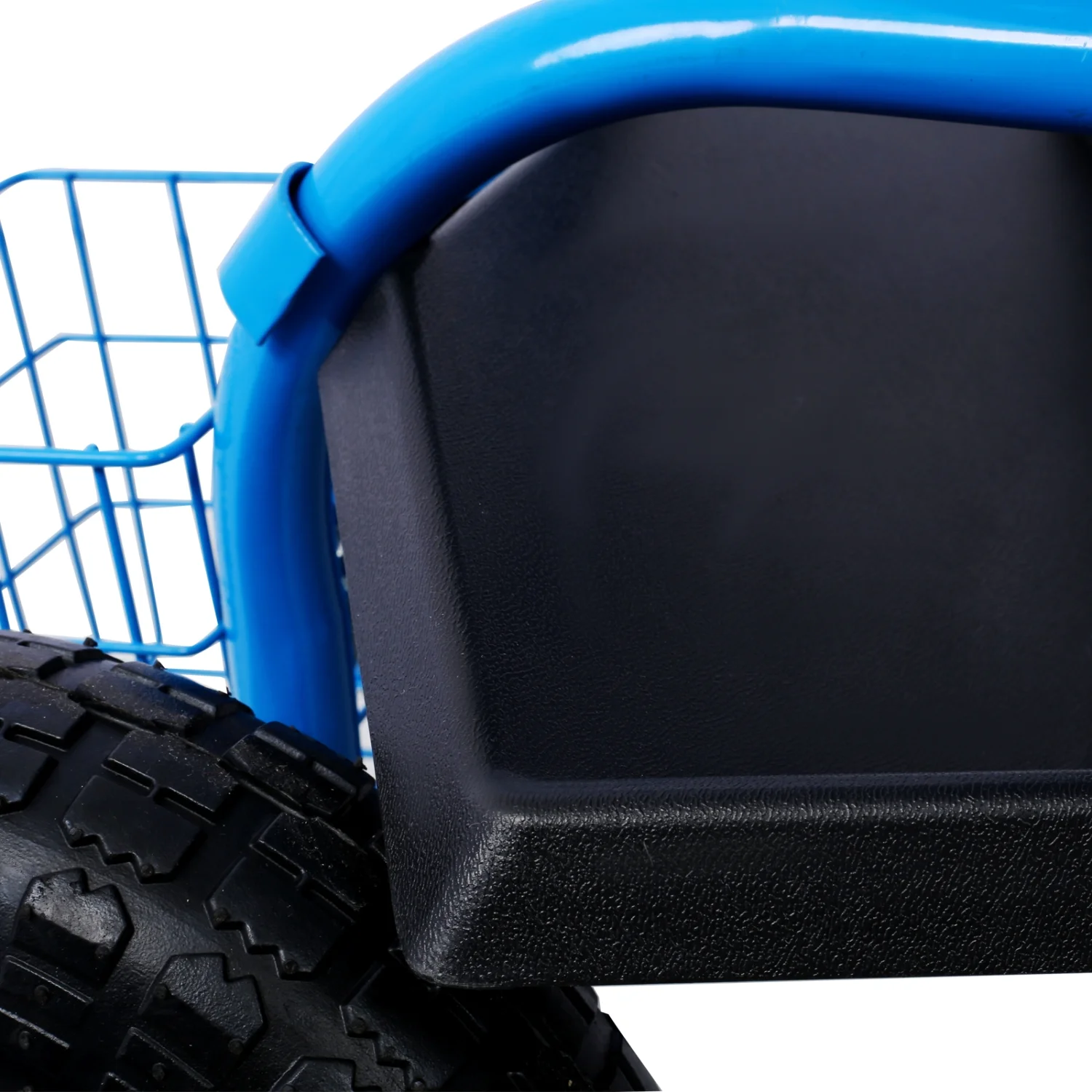 Rolling Garden Scooter Garden Cart Seat with Wheels and Tool Tray  360 Swivel Seat Blue