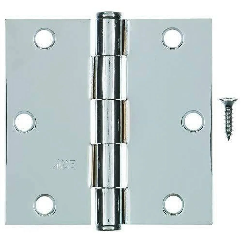 Ace 3-1/2 in. L Chrome Residential Door Hinge 1 pk - Case Of: 1;
