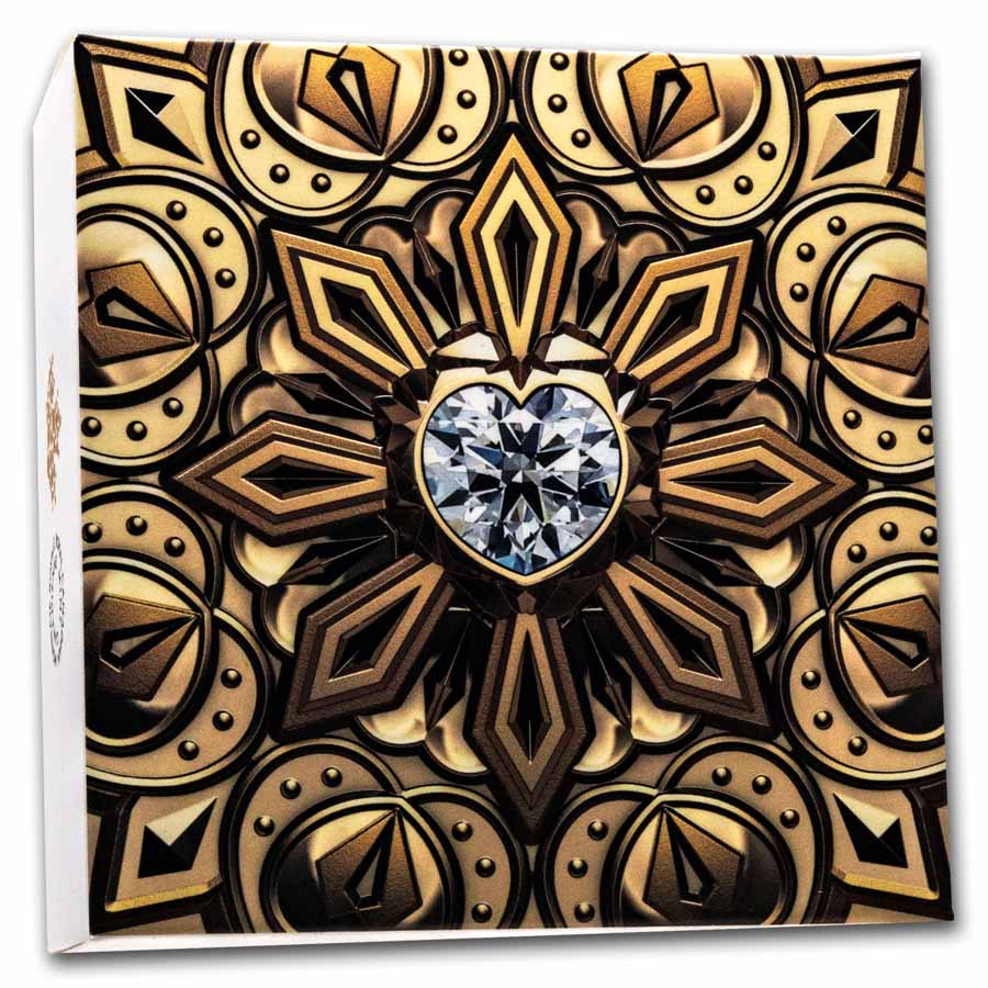 2023 Canada Proof Gold $200 De Beers Ideal Heart UHR