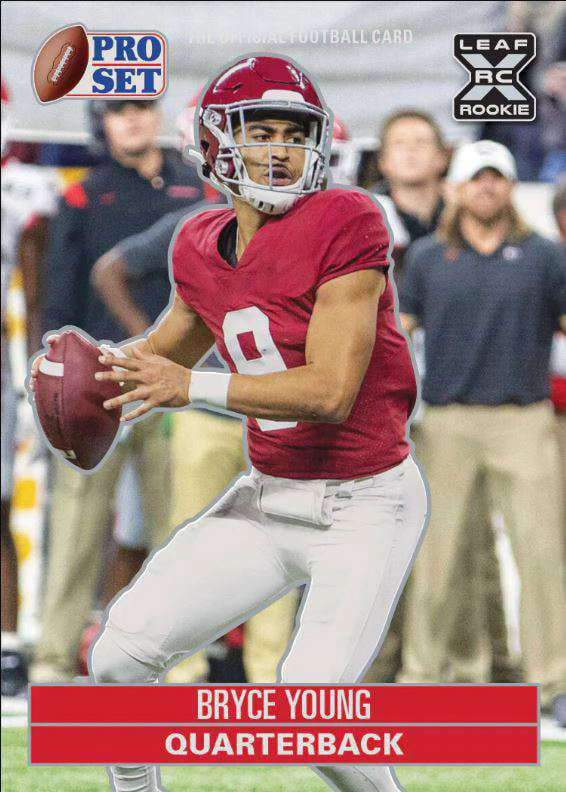 NFL 2023 Pro Set Metal Bryce Young Trading Card (XRC Rookie, 1991 Style)