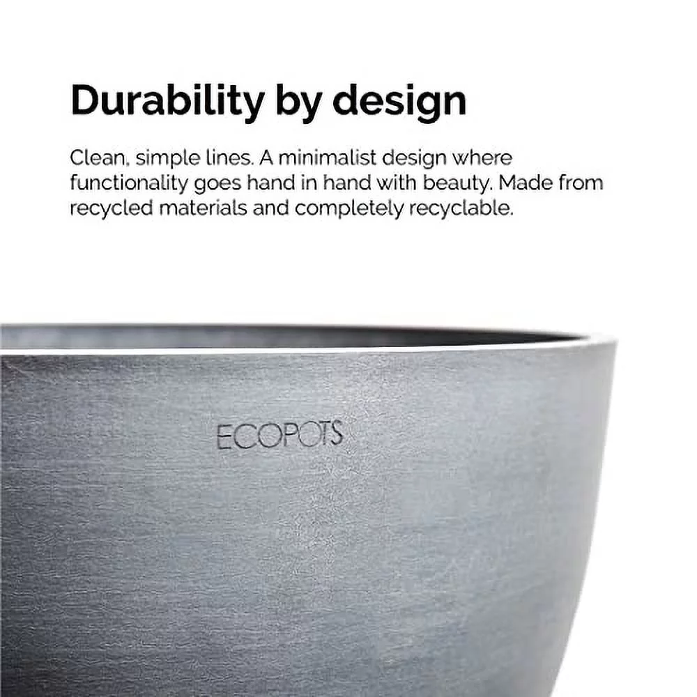 ECOPOTS Rotterdam 16IN Premium Sustainable Planter (w/Saucer)