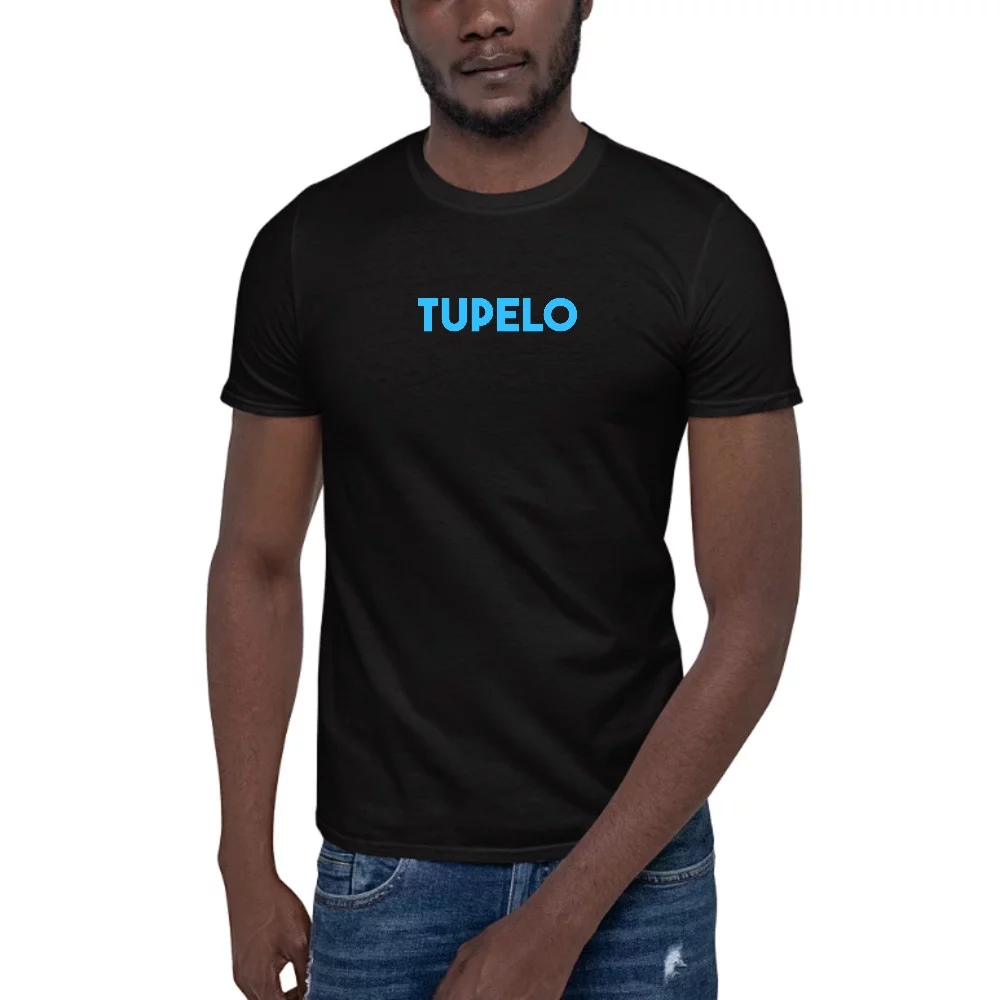 3XL Blue Tupelo Short Sleeve Cotton T-Shirt By Undefined Gifts