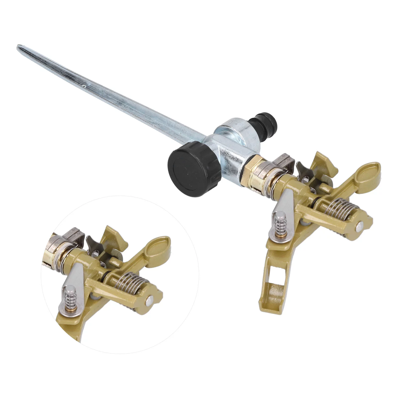 Nimomo Sprinkler Durable Automatic Sprinkler 360° Rotation Water Sprinkler Watering Irrigation Tool for Lawn Garden(b)