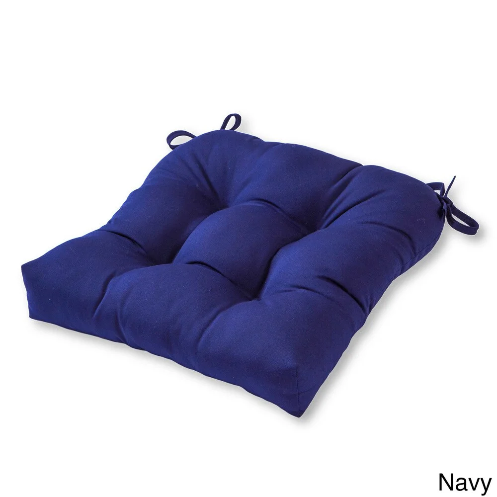 Sunbrella  Tufted 20-inch Outdoor Chair Cushion Navy