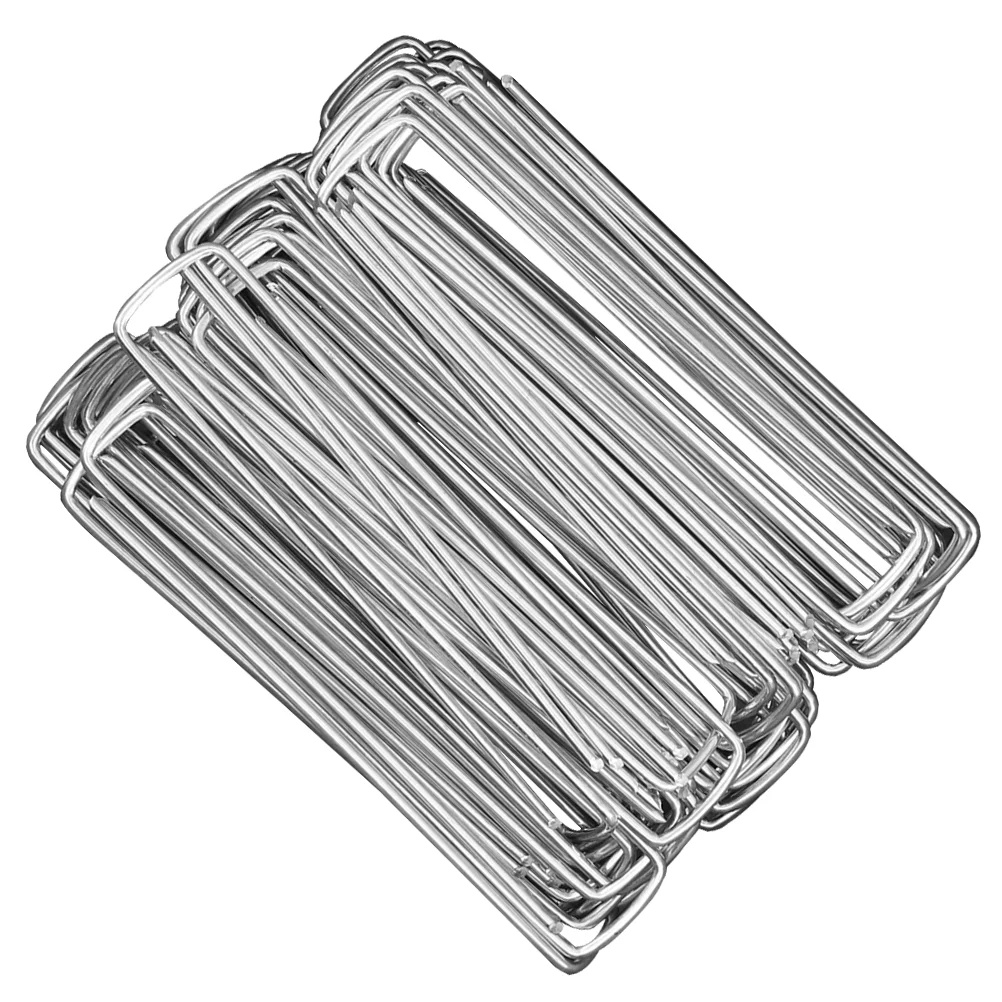 Nail Ground Stakes Irrigation Hose Camping Tent Fasten White 45 Steel Q195 30 Pcs