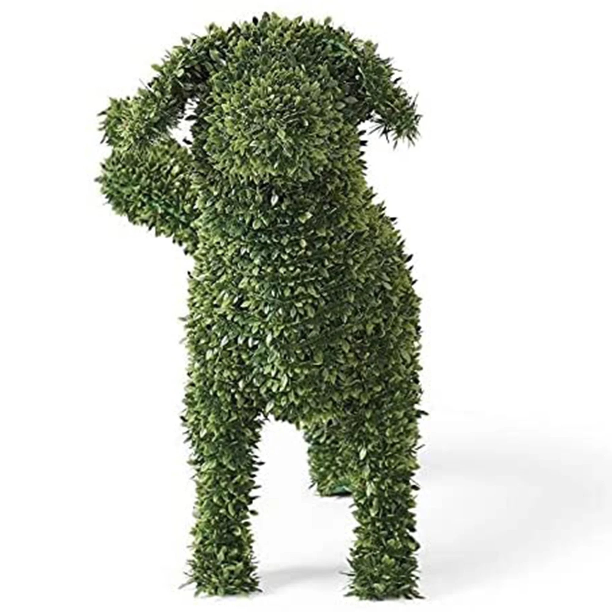 Sprifallbaby Decorative Peeing Dog in 4 Styles Green Lifelike Artificial Dogs for Garden Courtyard Lawn Fences