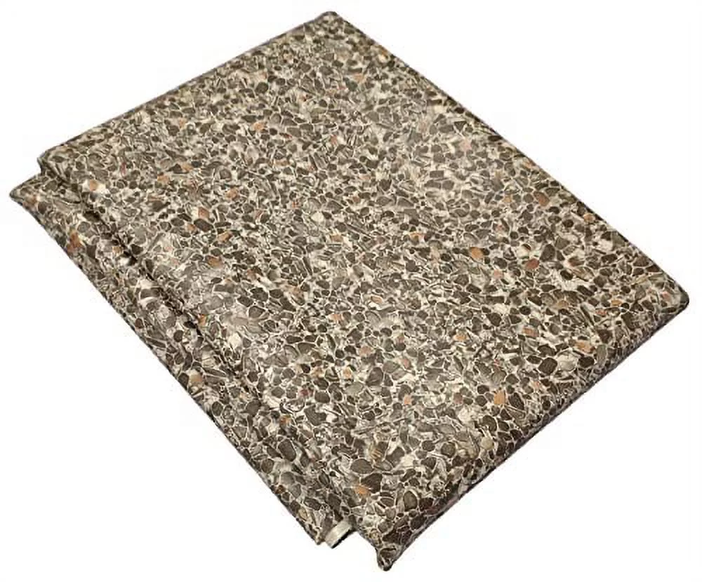 USA Pond Products' - 6x10 Tan Pond Liner with  Printed Pebble Design-6'W x 10'L (1.83m x 3.05m) in 25-mil Brownstone PVC (0.63mm)-Fish/Plant Friendly for Koi Ponds, Streams & Water Gardens