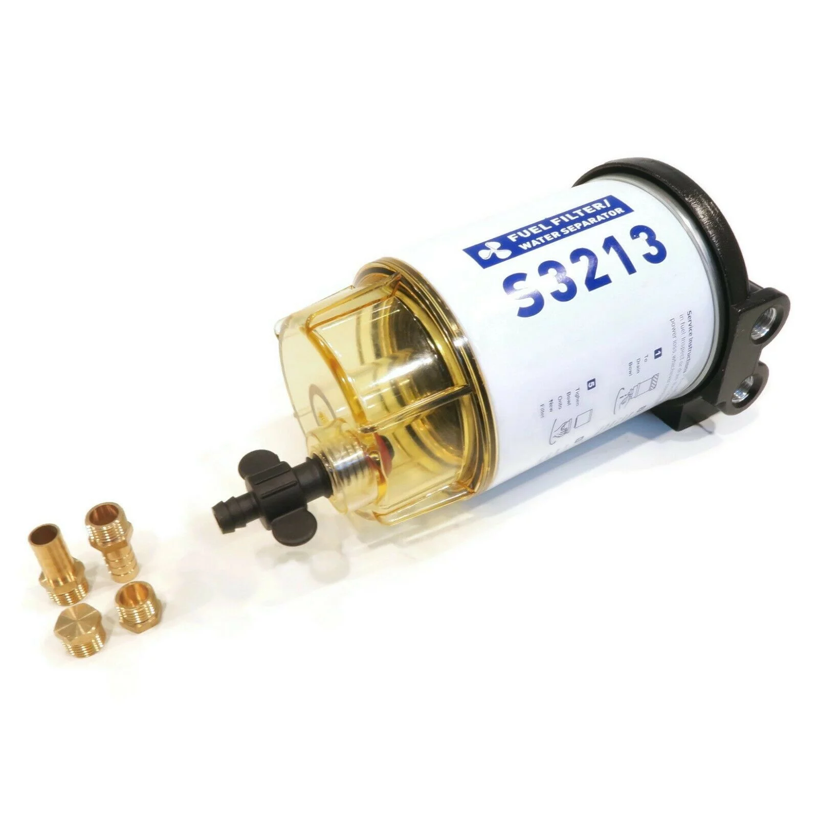 The ROP Shop | Water Separating Fuel Filter Kit For Mariner 40 HP EFI SeaPro Jet 1C453840 & Up