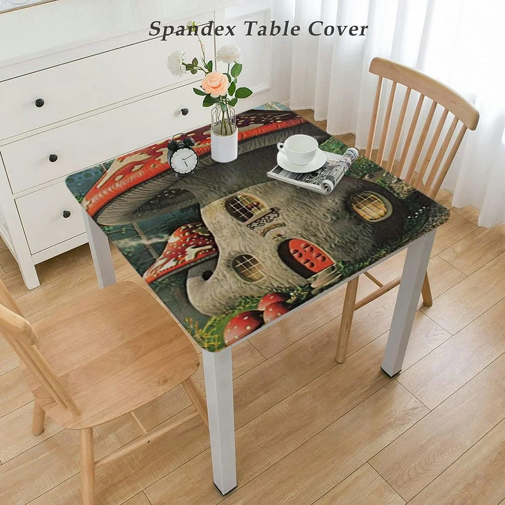 HAOXIT - Square in and Whimsical Tree Feel Comfortable Red Pale Coffee Green 44''x44''