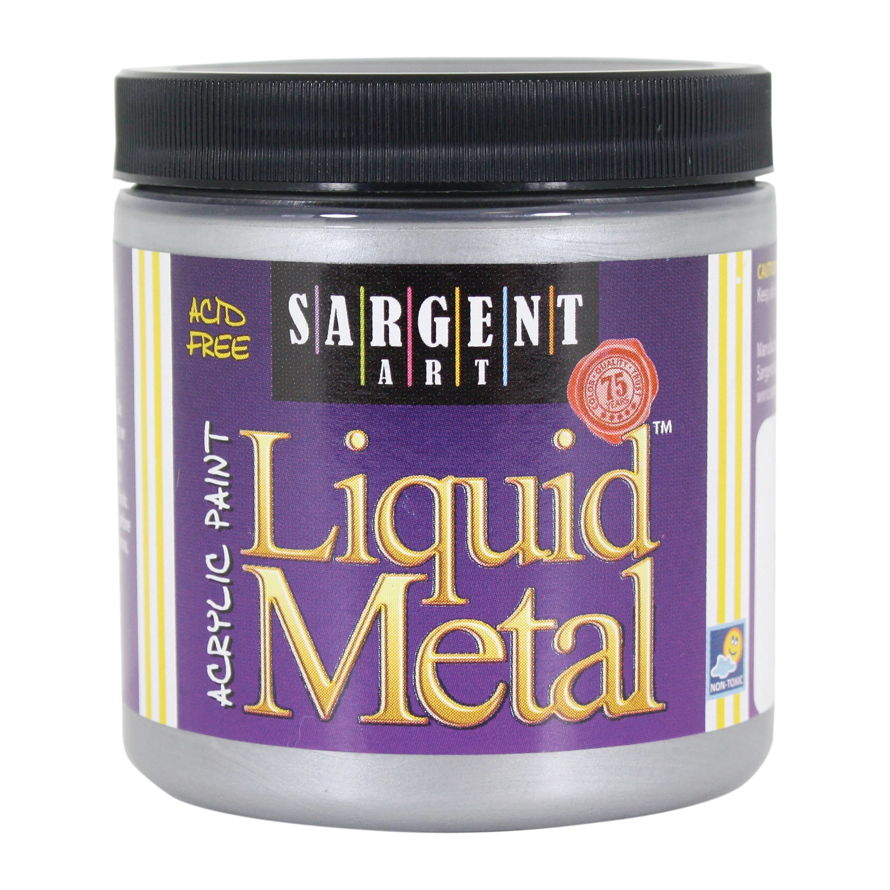 Sargent Art Washable Liquid Watercolor, 8 oz., Metallic Silver