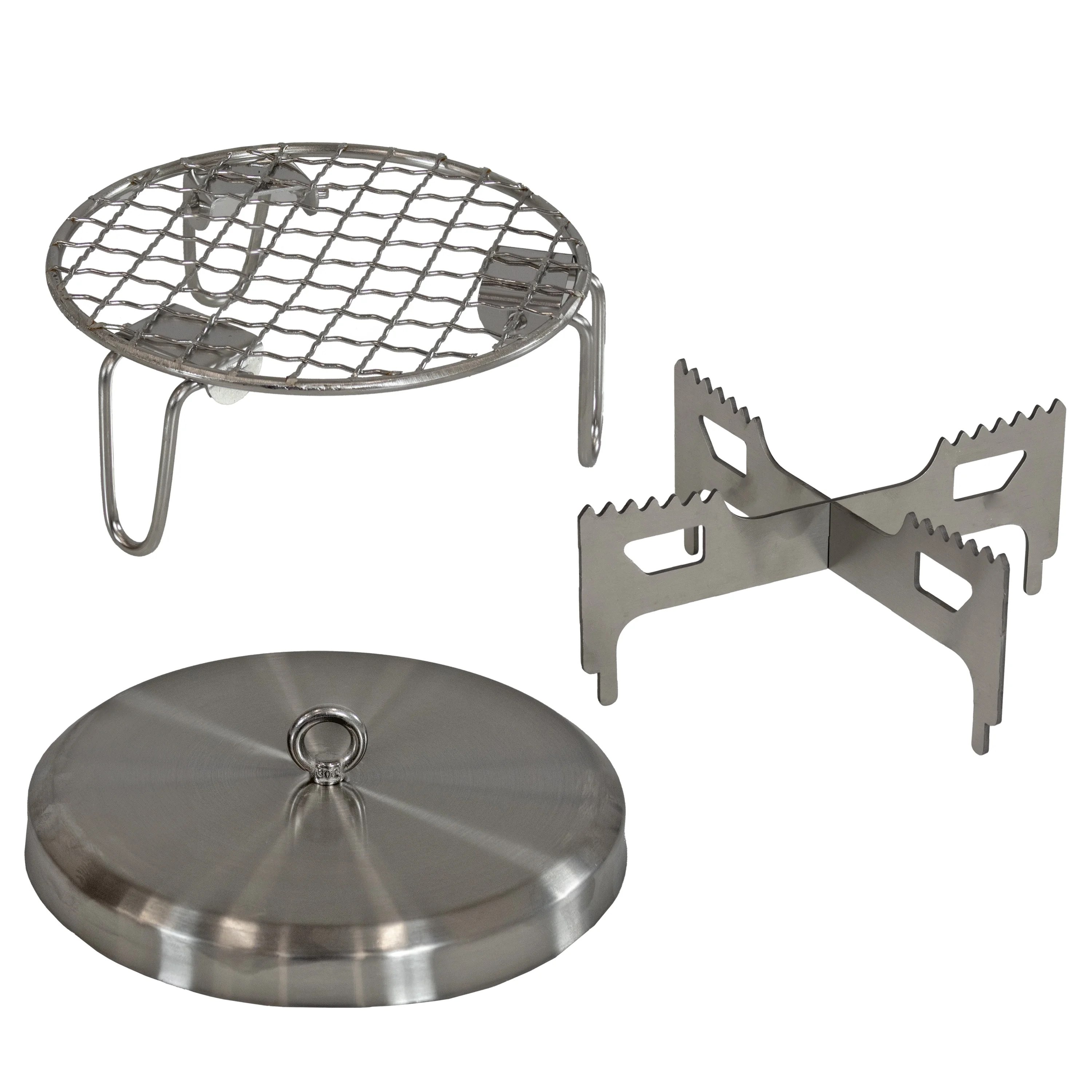 Sunnydaze 3-Piece Accessory Kit for Stainless Steel Smokeless Fire Pit - 5.5