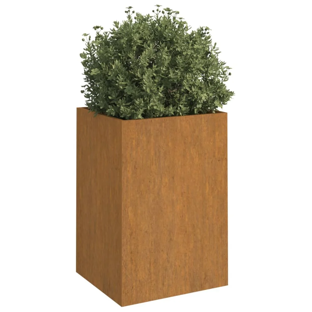 Uteam Corten Steel Planter Size 20.5x18.9x29.5 Suitable for All Seasons