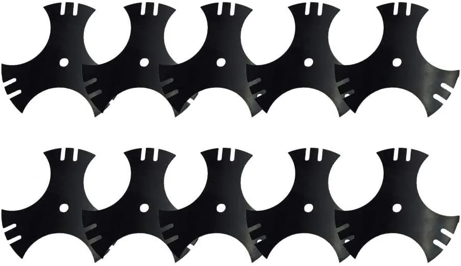 proven part Pack of 10 Edger Blades Three Sided Star 9 in. Center Hole 5/8 in. Replaces 40-009 781-0748 781-0748-0637