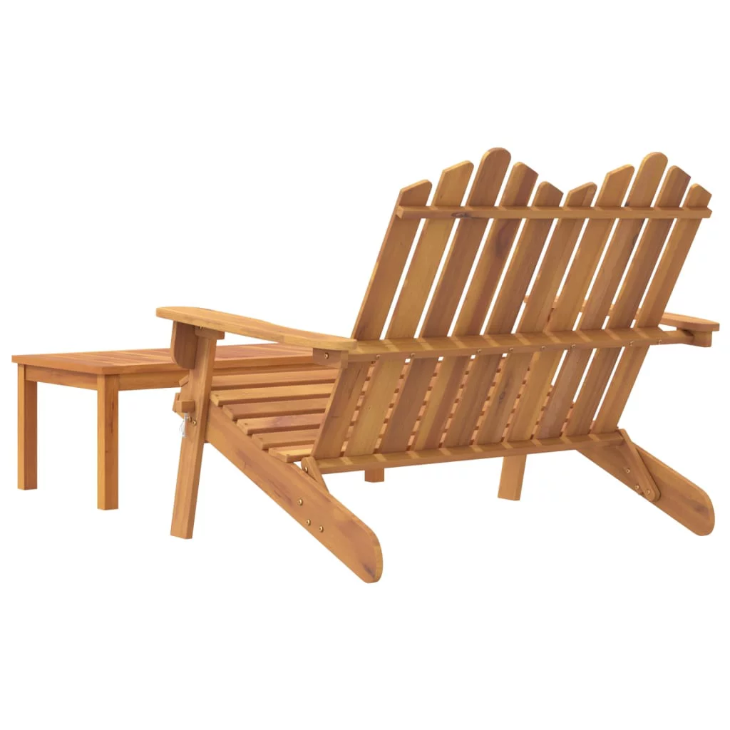 Dcenta 2 Piece Adirondack Patio Set Solid Wood Acacia