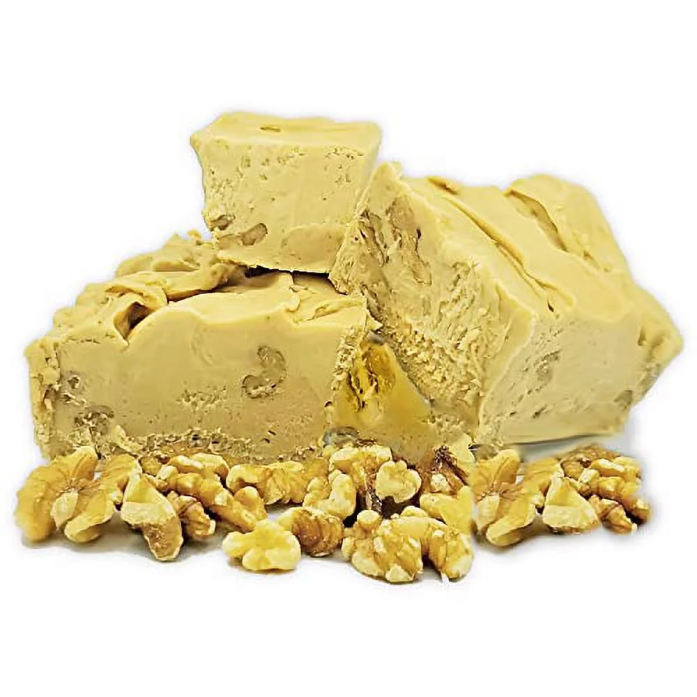 Home Made Creamy Maple English Walnut Fudge - 5 Lb Loaf