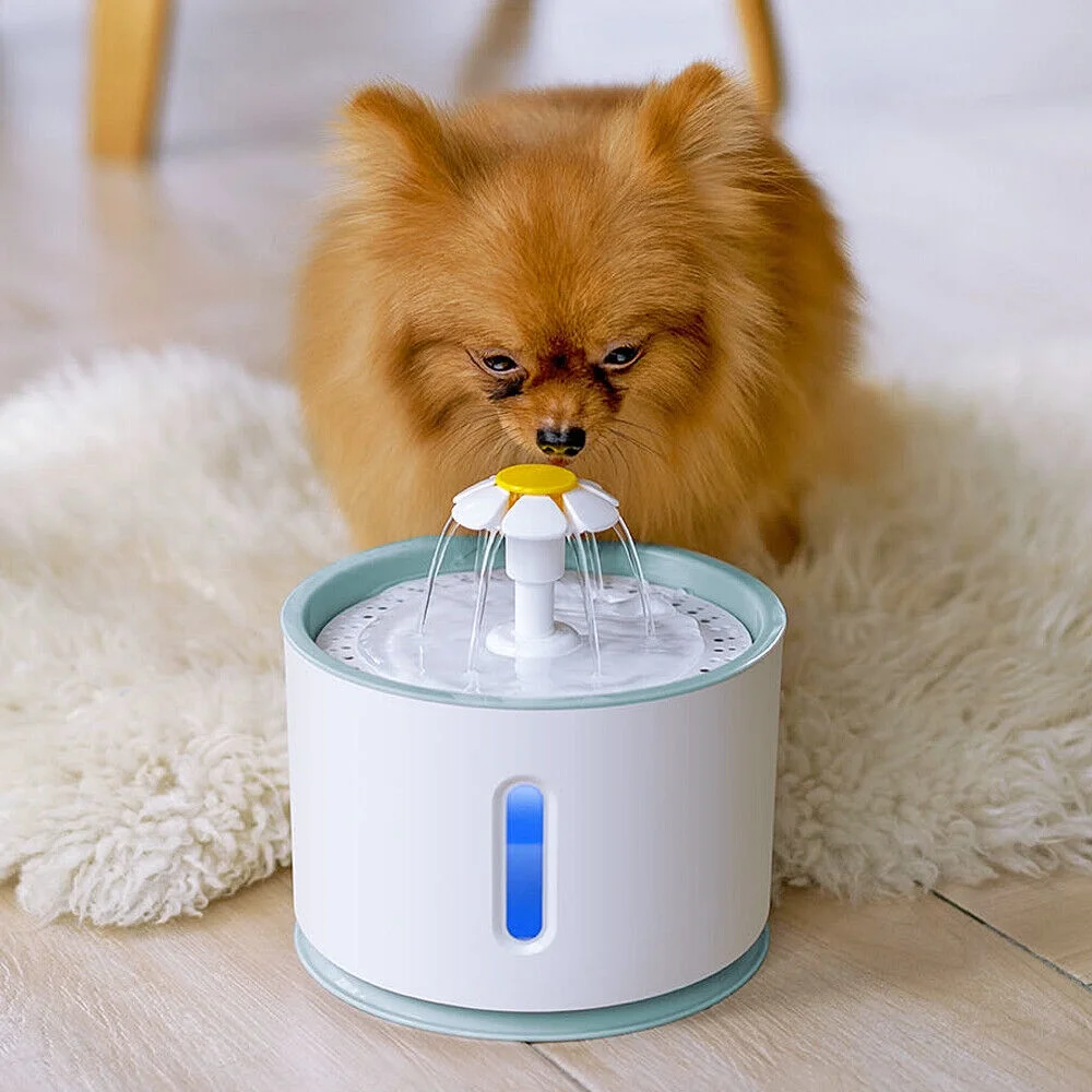 Automatic Dog Cat Water Fountain Drinking Dispenser Bowl Electric 2.4L Silent